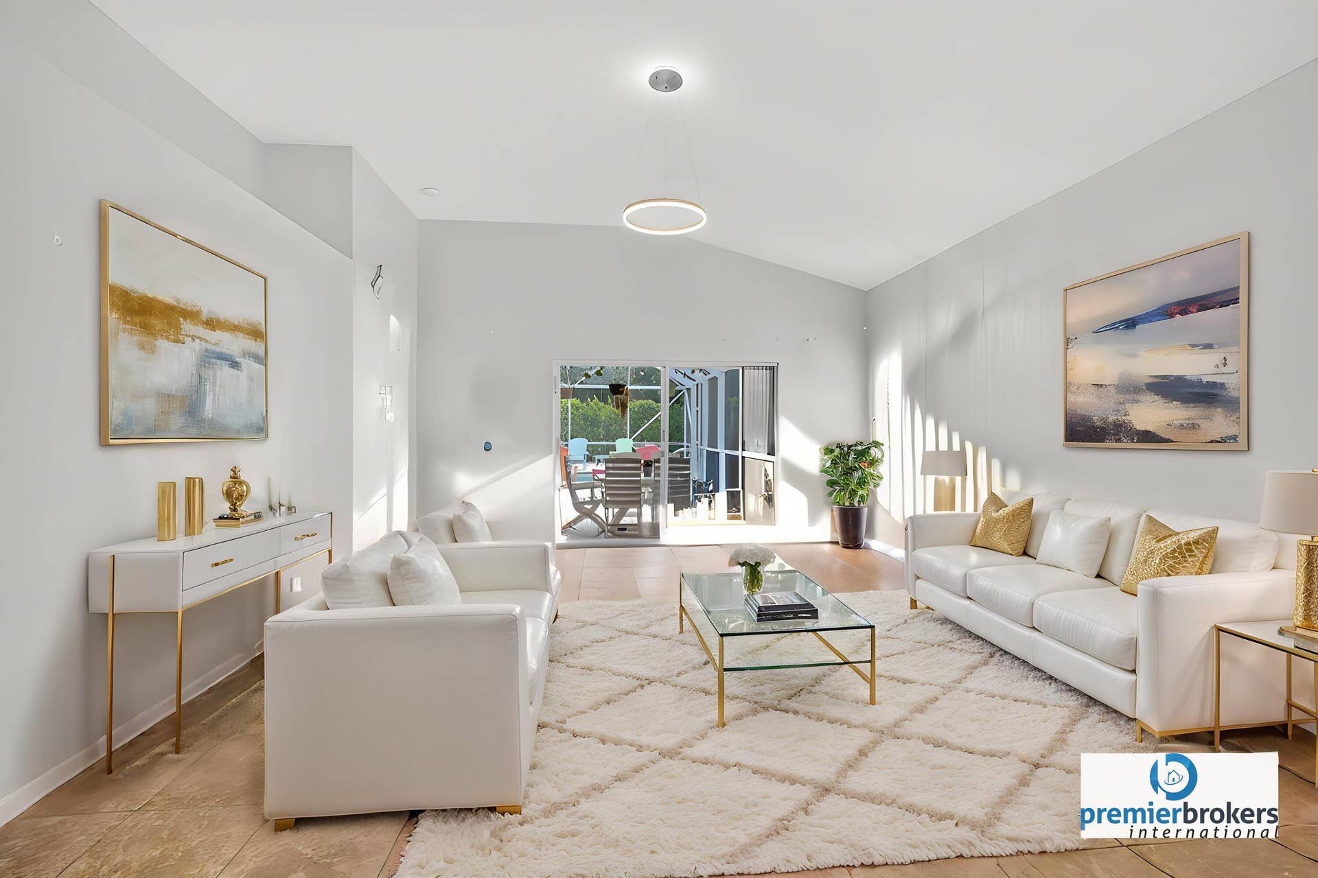 8058 Via Hacienda, Riviera Beach, FL 33418 Staged Living Room