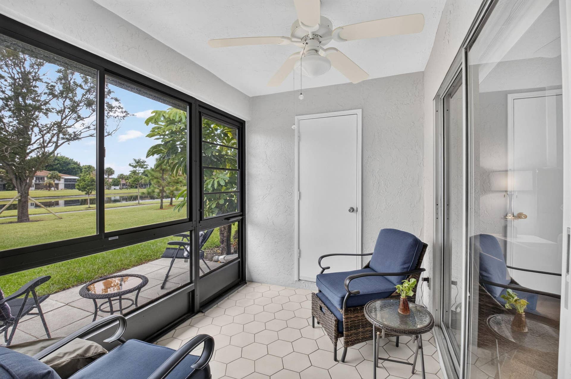 5810 ARECA PALM, #B, Delray Beach, FL 33484 SCREEND IN REAR PATIO w/ STORAGE CLOSET