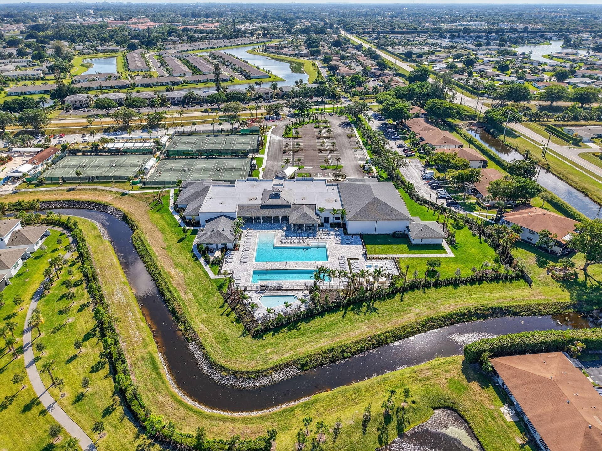 5810 ARECA PALM, #B, Delray Beach, FL 33484 AERIAL VIEW of AREA