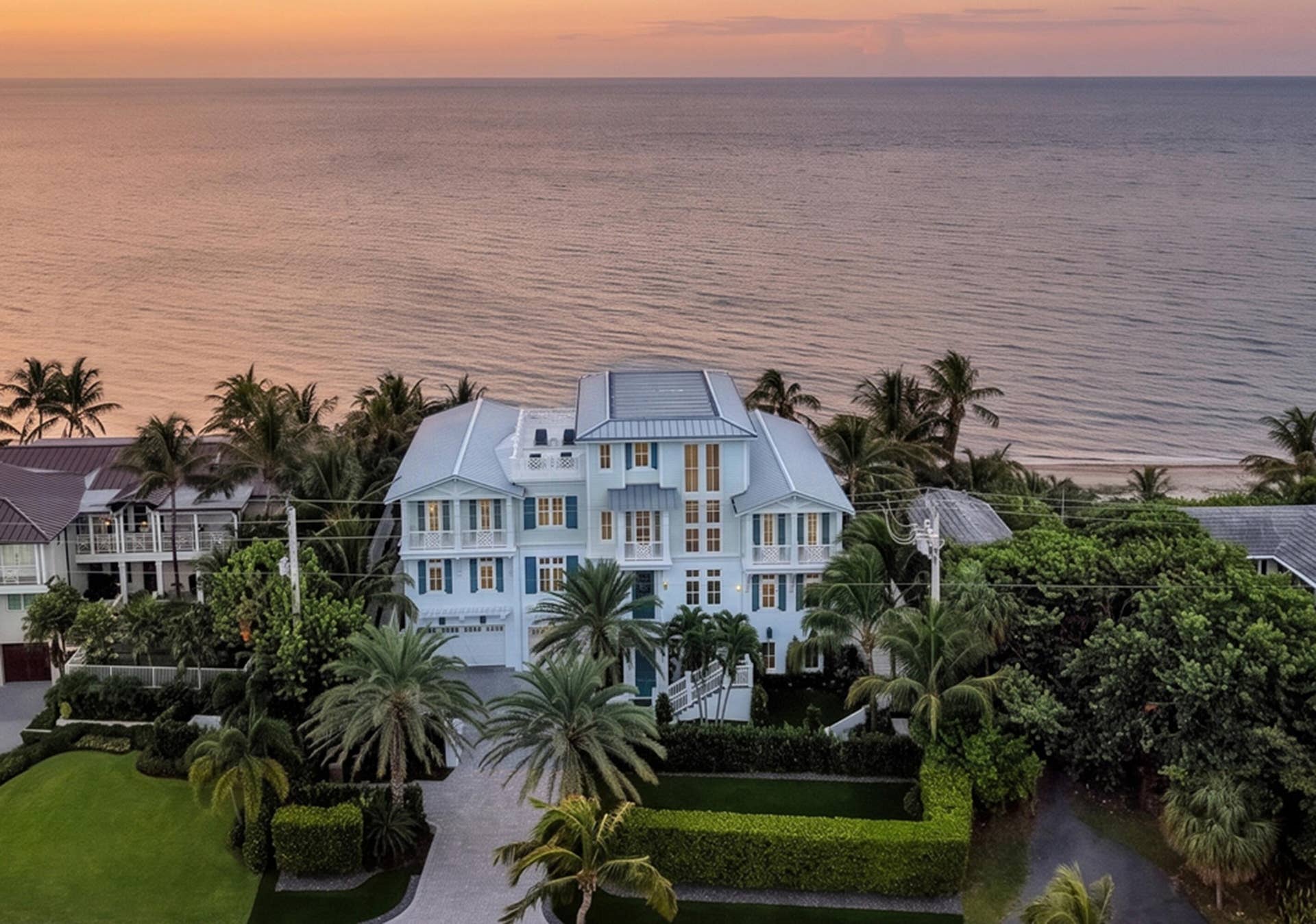 4101 S Ocean Boulevard, Highland Beach, FL 33487 Aerial Oceanview