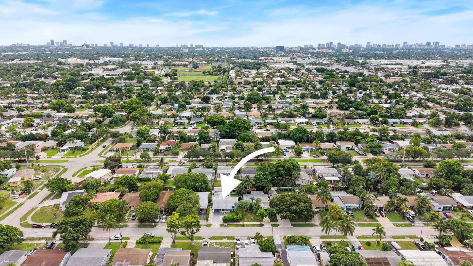 5296 NE 2nd Terrace, Oakland Park, FL 33334 Aerial View