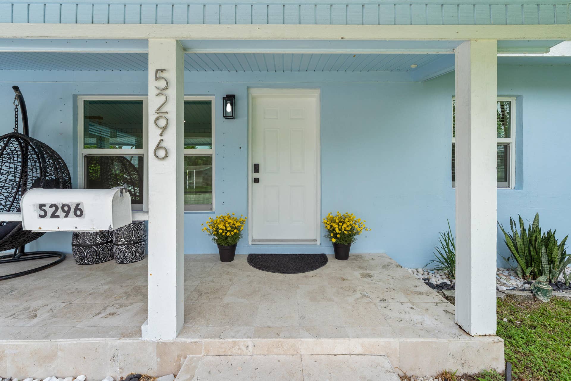 5296 NE 2nd Terrace, Oakland Park, FL 33334 Porch and Front Door