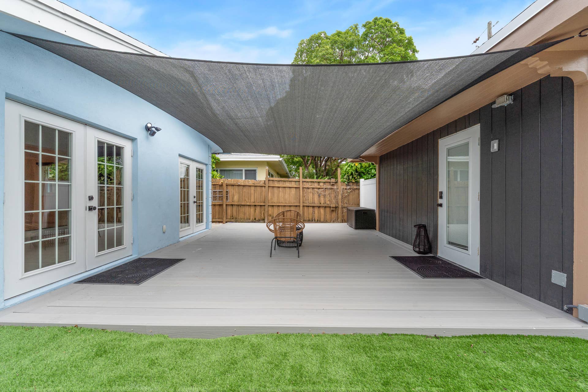 5296 NE 2nd Terrace, Oakland Park, FL 33334 Composite Deck and Shade