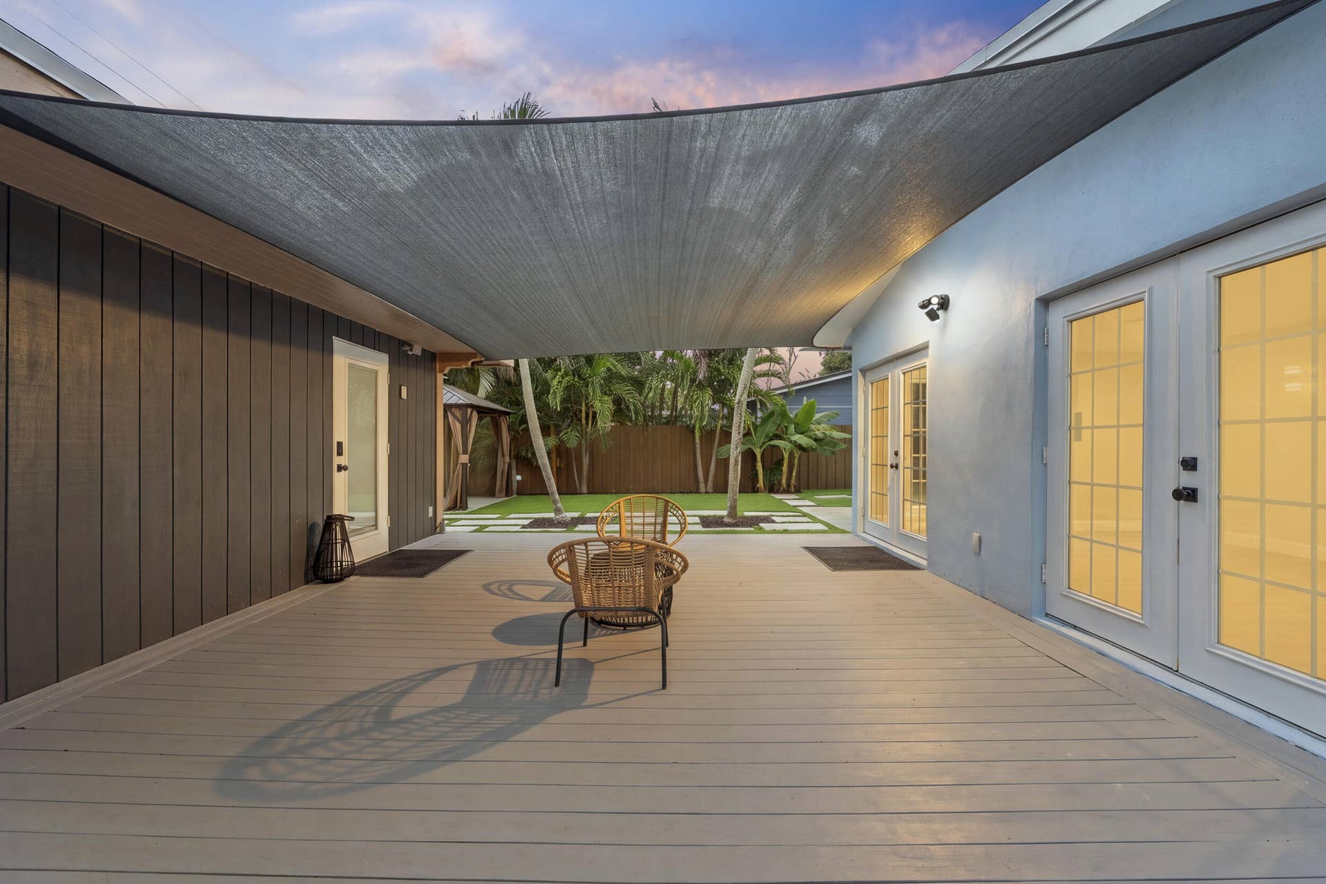5296 NE 2nd Terrace, Oakland Park, FL 33334 Composite Deck and Shade