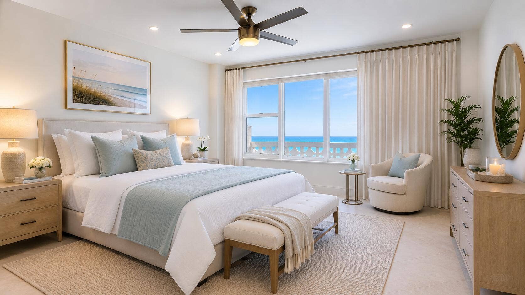 bedroom - virtually staged