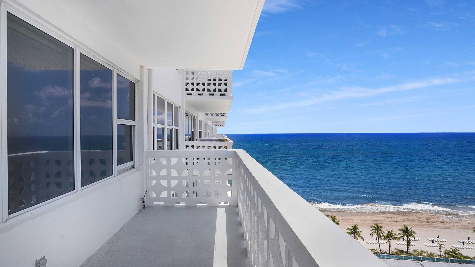 ocean view from the balcony