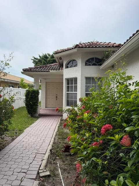 Walkway to front door