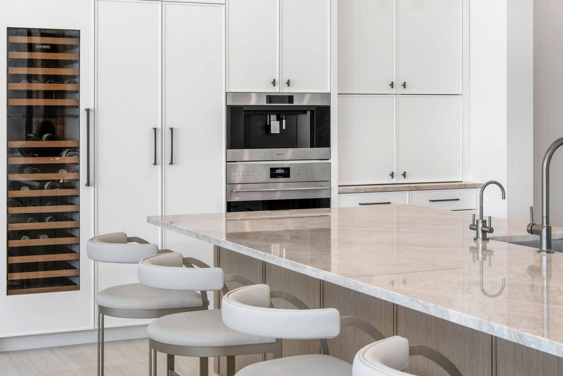 Built-in Coffee System & Wine Cooler