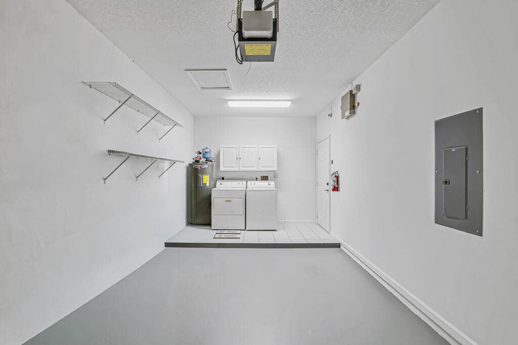 freshly painted garage floor