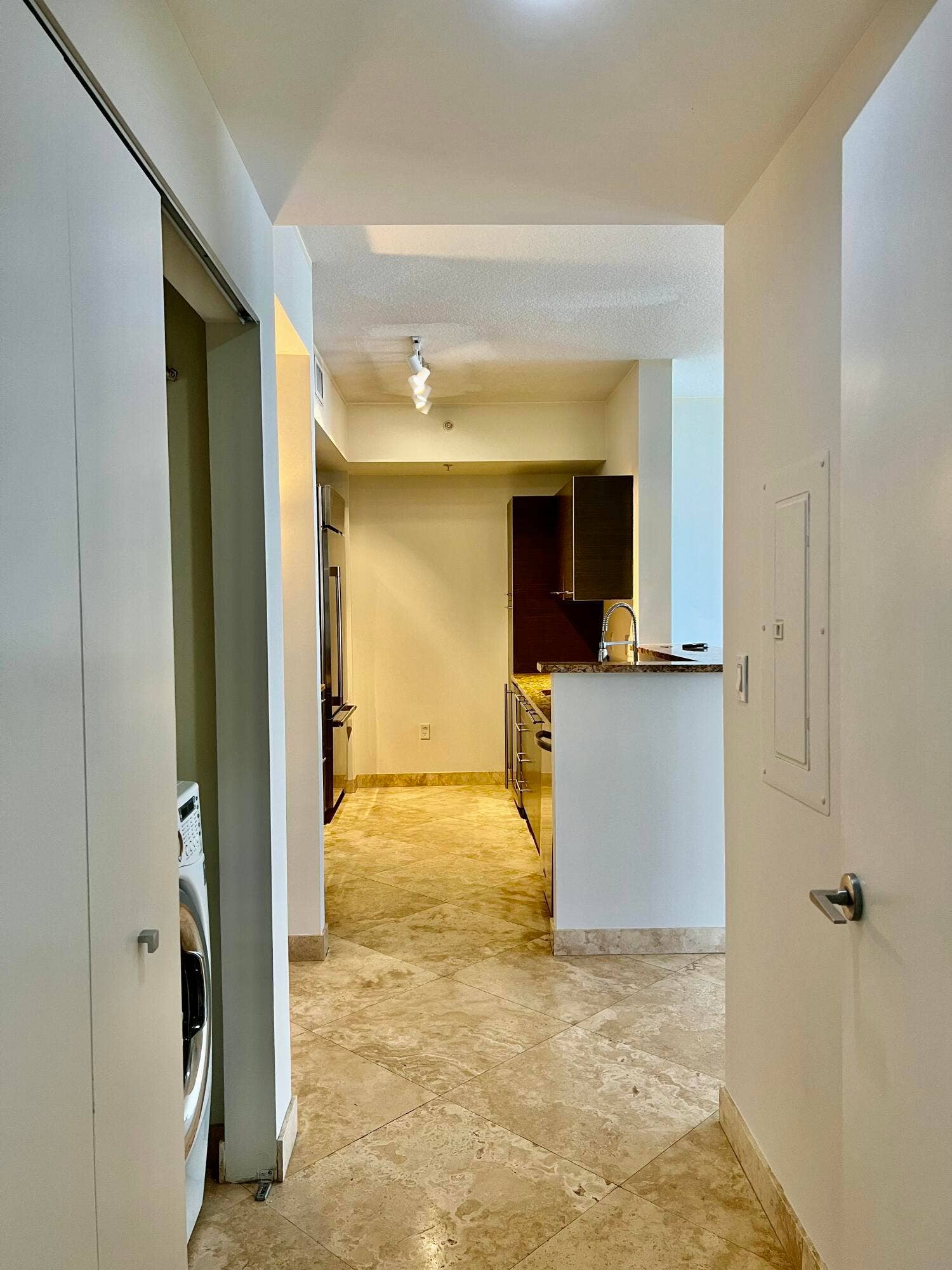 corridor to kitchen