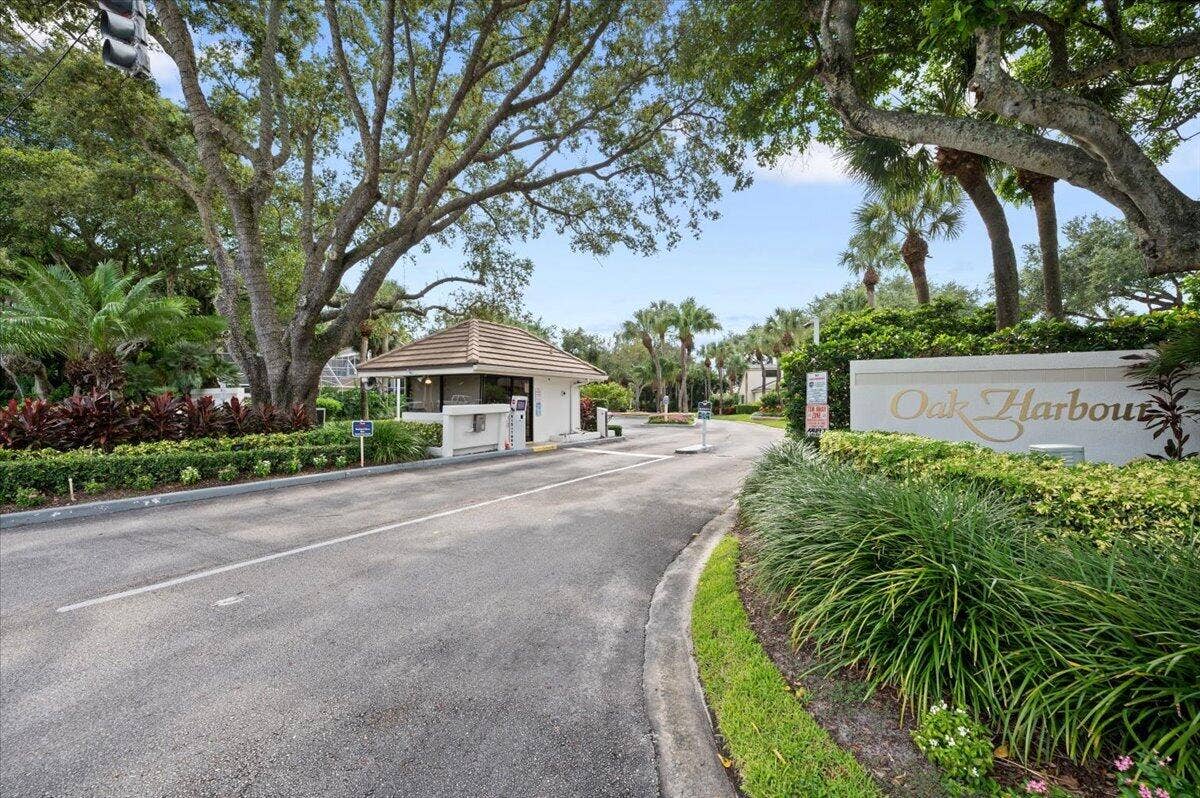 Gated community entrance