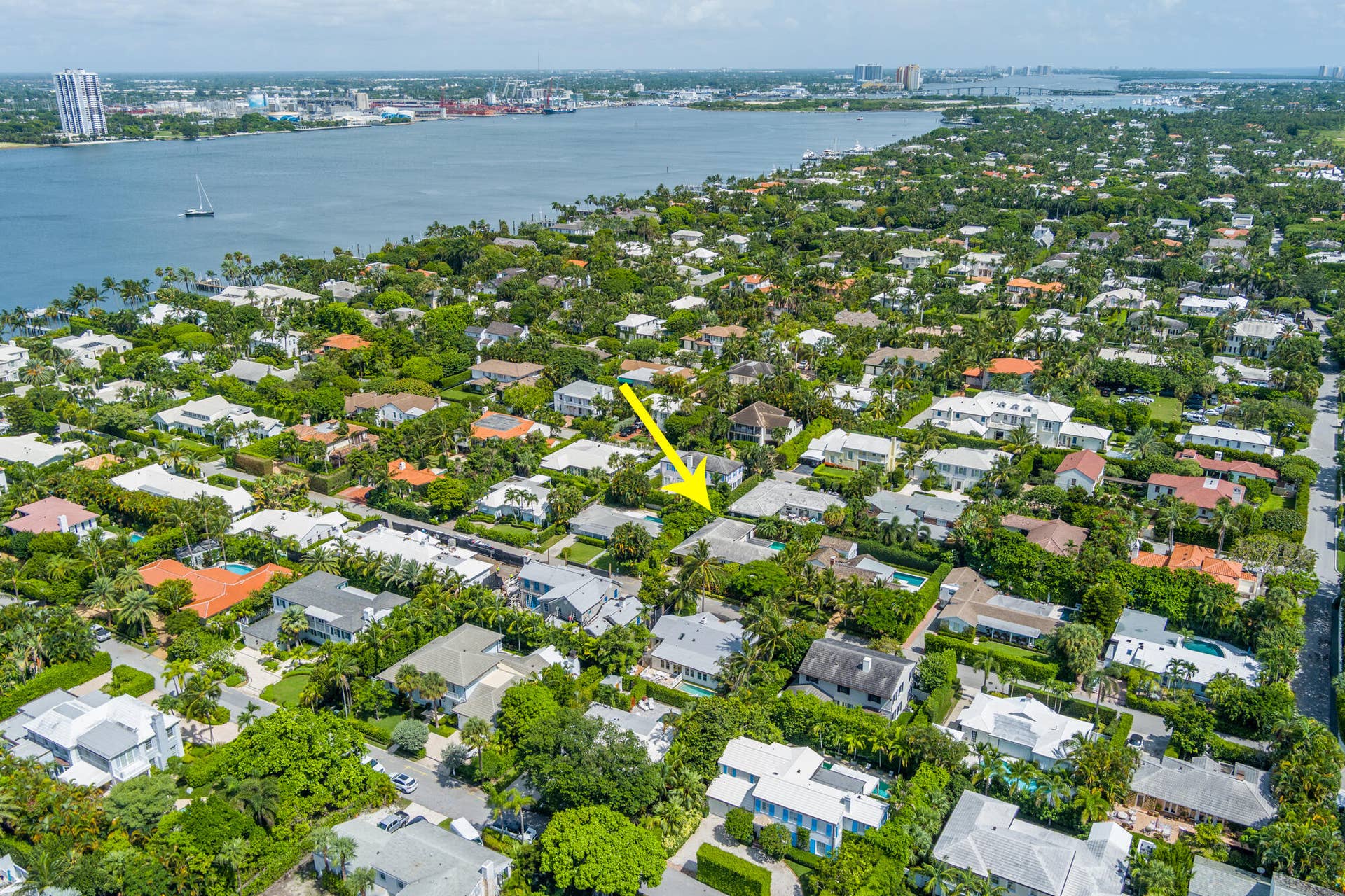 245 COLONIAL Lane, Palm Beach, FL 33480 Aerial