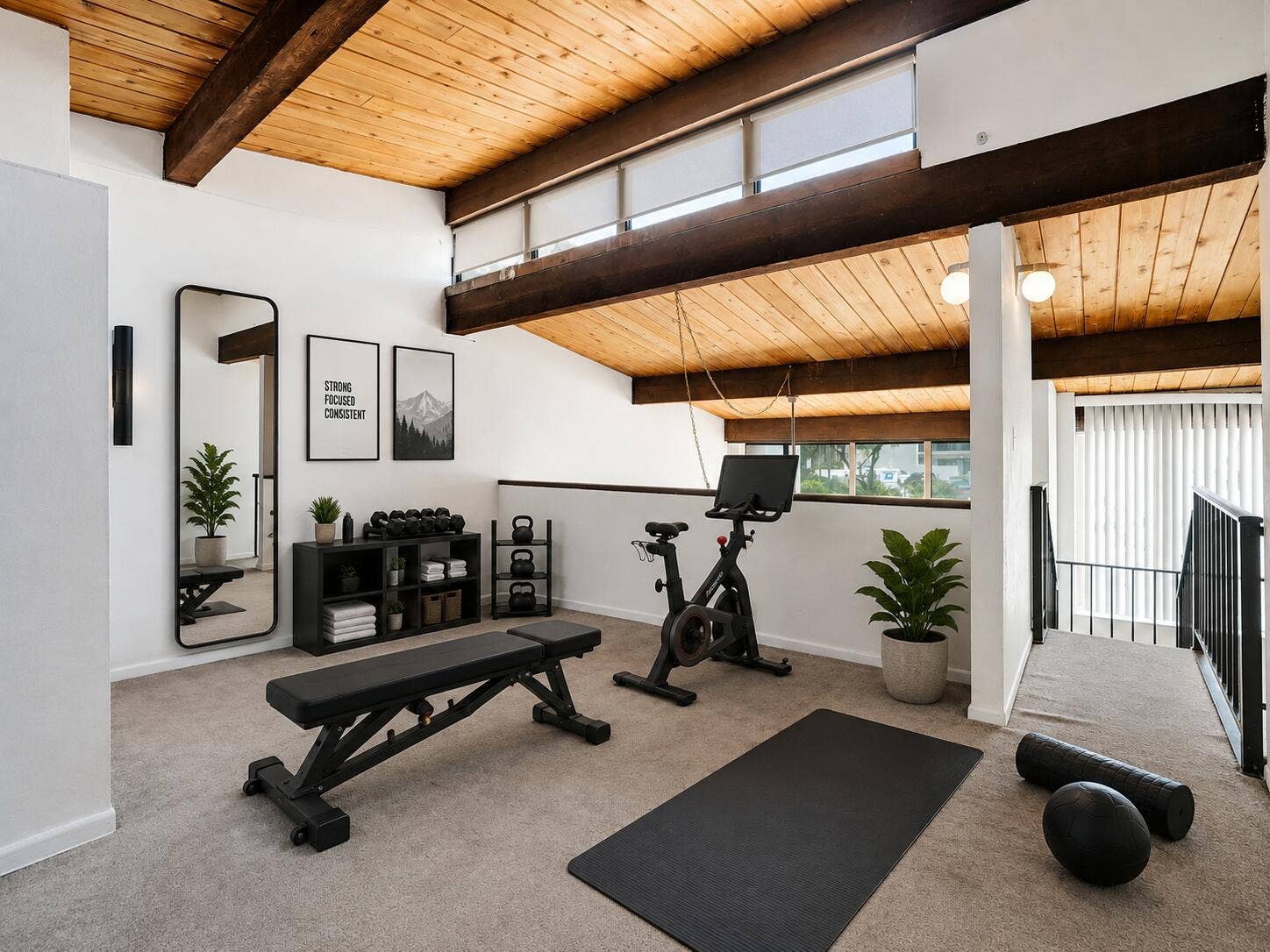 Loft/Flex Room/3rd bedroom, virtually staged