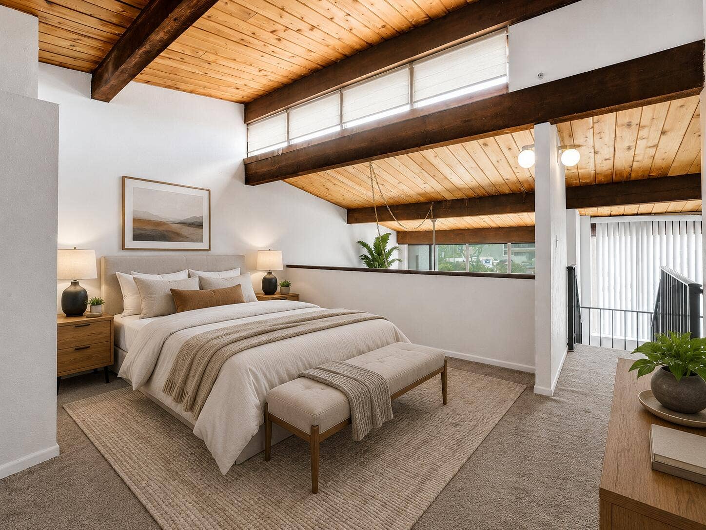 Loft/Flex Room/3rd bedroom, virtually staged