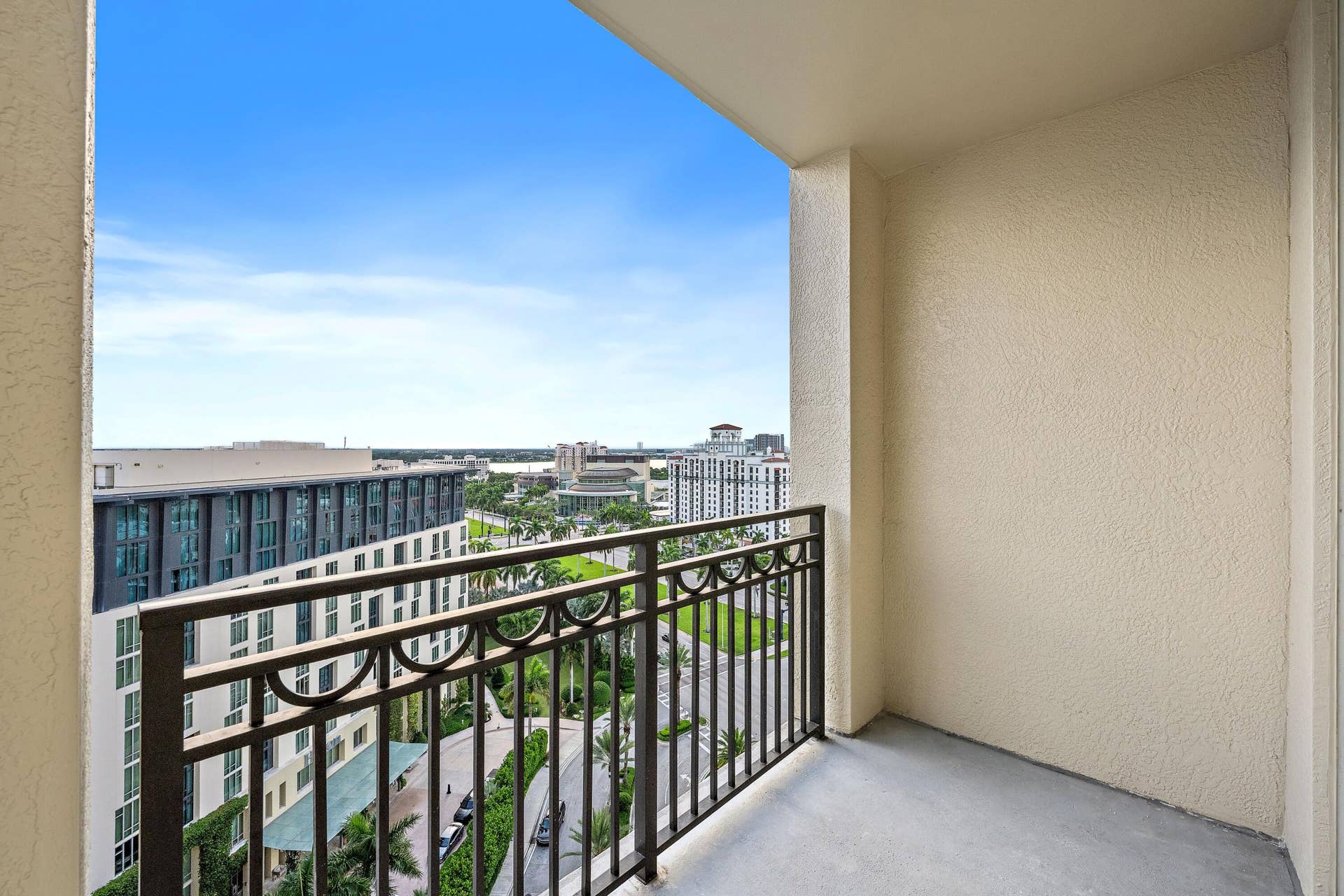 550 OKEECHOBEE Boulevard, #1614, West Palm Beach, FL 33401 Balcony with city views