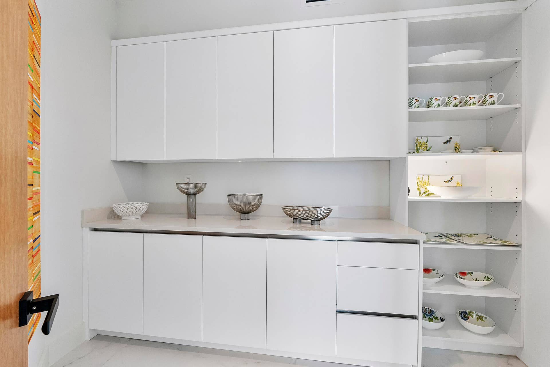 1700 S OCEAN Boulevard, #PH B-D, Lauderdale By The Sea, FL 33062 A dedicated, custom-shelved China Closet beautifully houses fine china, crystal, glassware and treasured collectionsan exceptional detail for those who love to entertain.