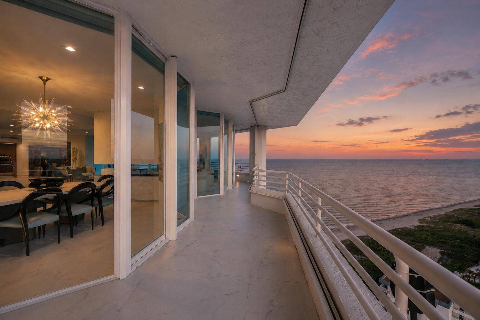 1700 S OCEAN Boulevard, #PH B-D, Lauderdale By The Sea, FL 33062 End your experience of the day watching the sun disappear beyond the Intracoastaltwo magnificent horizons, one extraordinary residence.