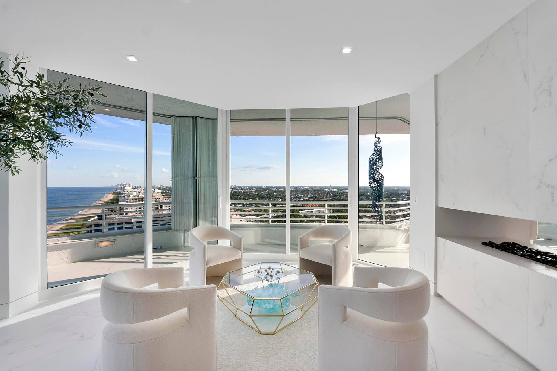 1700 S OCEAN Boulevard, #PH B-D, Lauderdale By The Sea, FL 33062 Nearly every room opens to spectacular outdoor living, where expansive wraparound balconies provide a front-row seat to sunrise over the Atlantic and unforgettable sunsets over the Intracoastal and city skyline.