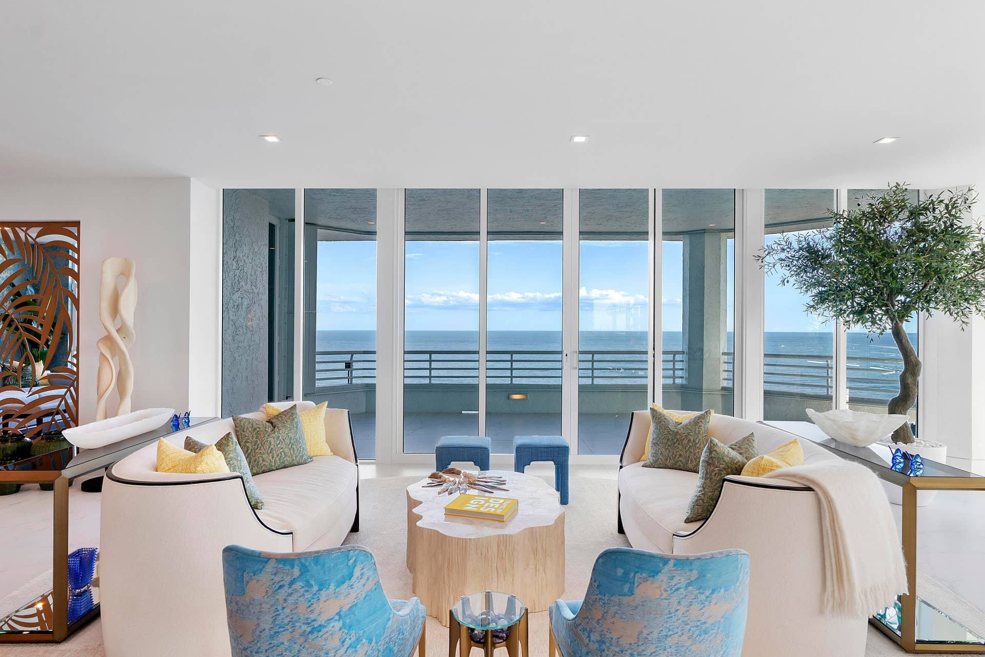 1700 S OCEAN Boulevard, #PH B-D, Lauderdale By The Sea, FL 33062 The Gathering Room
Centrally positioned within the expansive great room, this inviting gathering space was designed for meaningful conversation against an unforgettable backdrop. Bathed in natural light and framed by panoramic ocean views, it embodies the effortless elegance that defines this extraordinary residence.