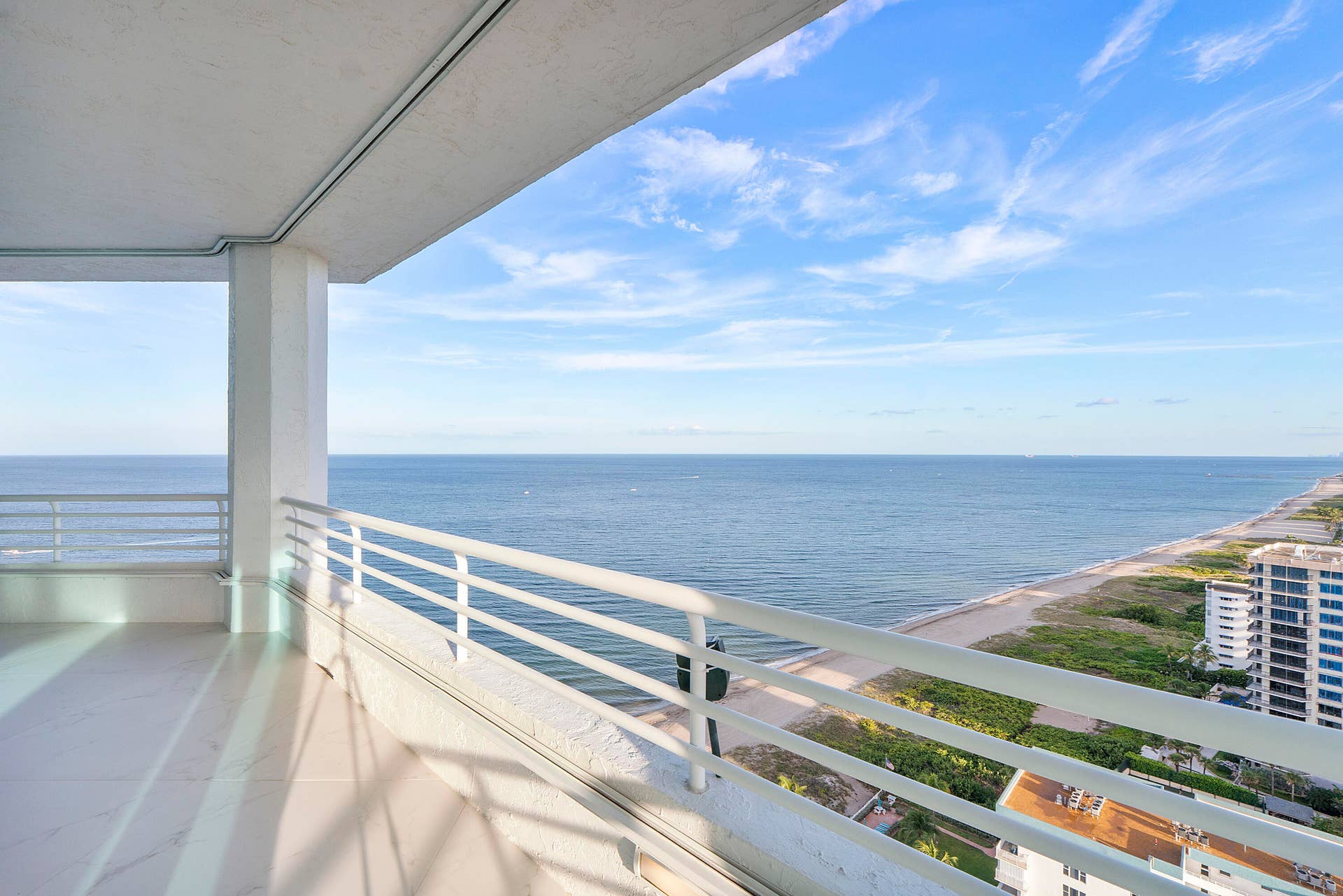 1700 S OCEAN Boulevard, #PH B-D, Lauderdale By The Sea, FL 33062 Sweeping southeast views unfold from the penthouses wide, covered European-porcelain balcony, capturing the turquoise Atlantic, miles of Fort Lauderdale coastline and the city beyondan extraordinary outdoor vantage point suspended high above the beach.