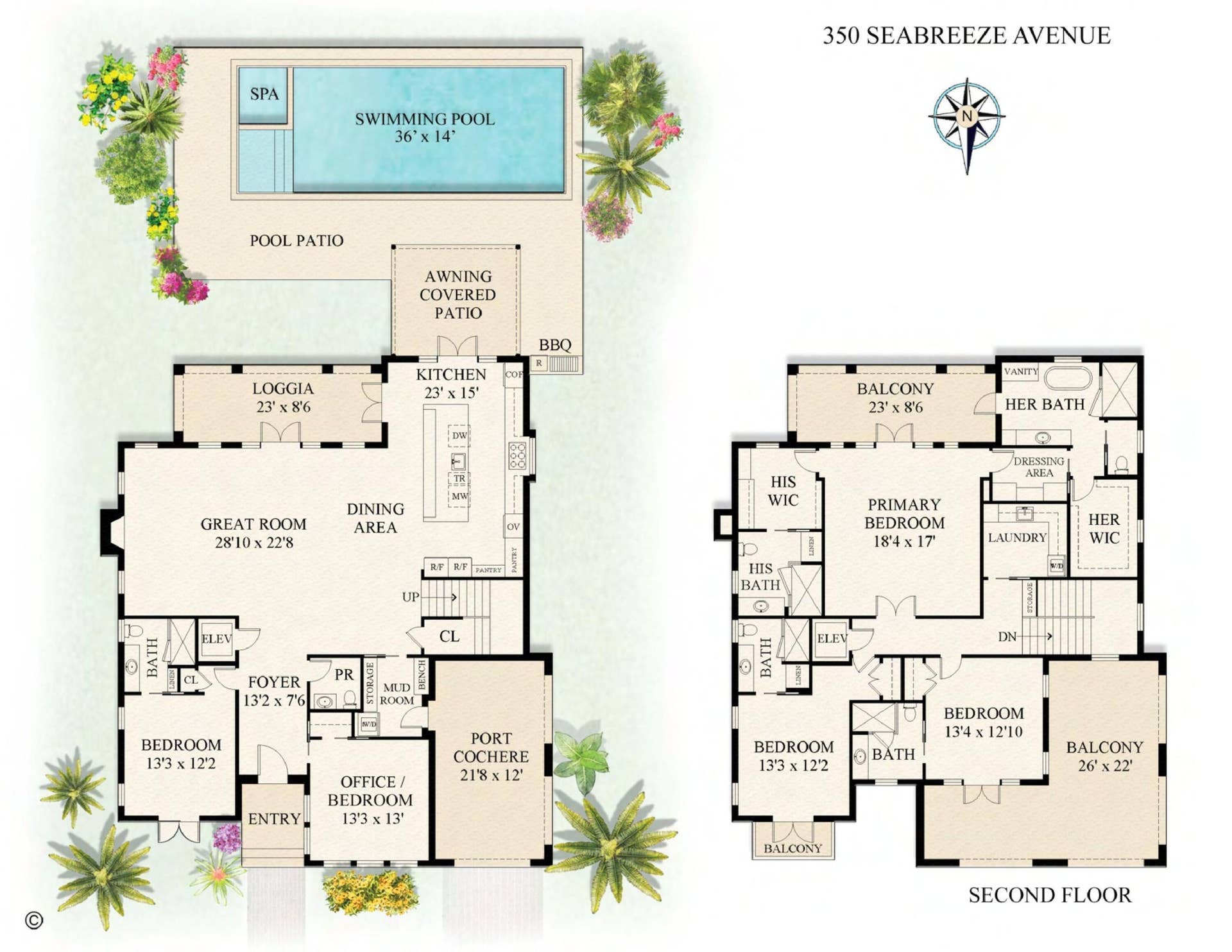 350 Seabreeze Ave - Floor Plan