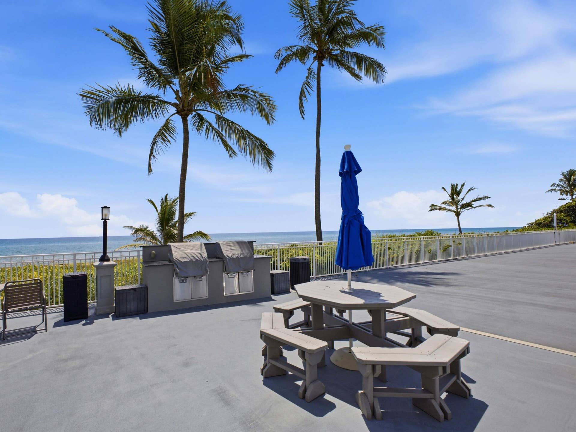 3215 S Ocean Boulevard, #911, Highland Beach, FL 33487 Oceanfront Grilling Area
