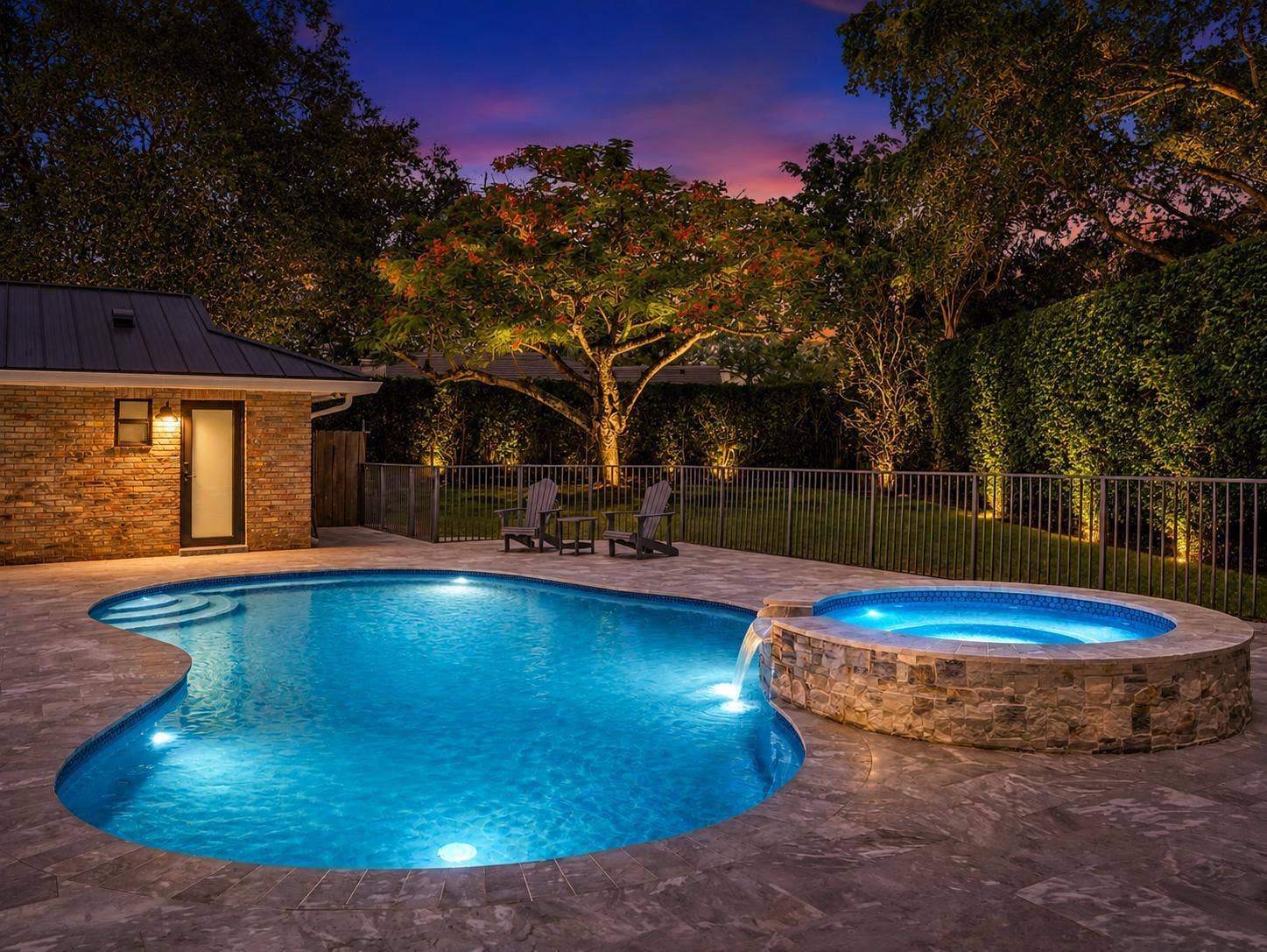 Pool Twilight Photo