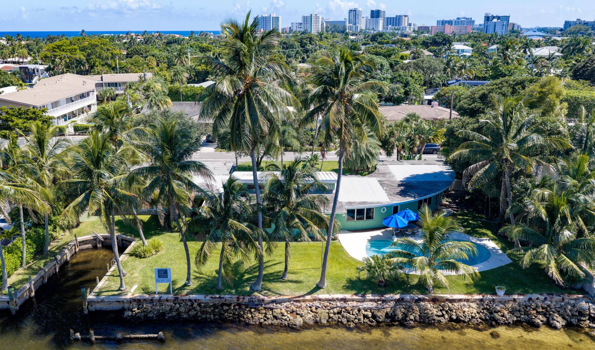 2605 N RIVERSIDE Drive, Pompano Beach, FL 33062 2605 N Riverside Dr Aerial3