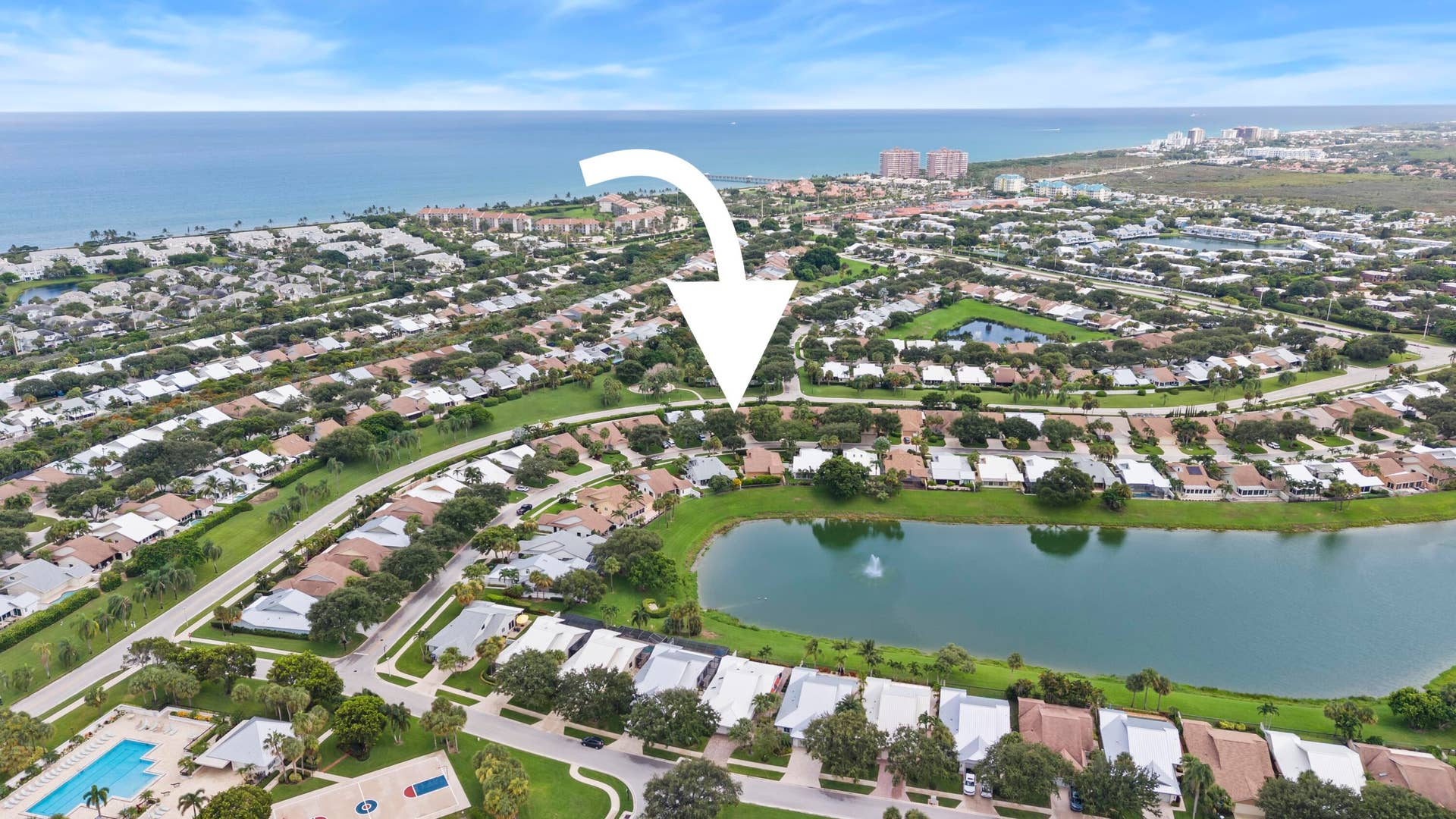 125 Beach Summit Court, Jupiter, FL 33477 Arial View