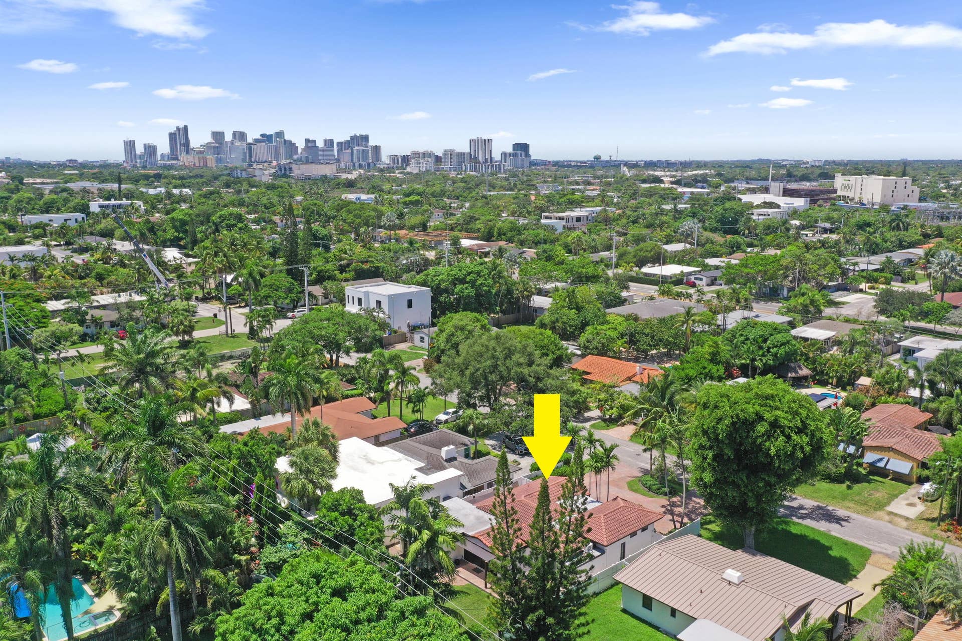 1424 NE 16TH Avenue, Fort Lauderdale, FL 33304 32-aerial to downtown DJI_0305