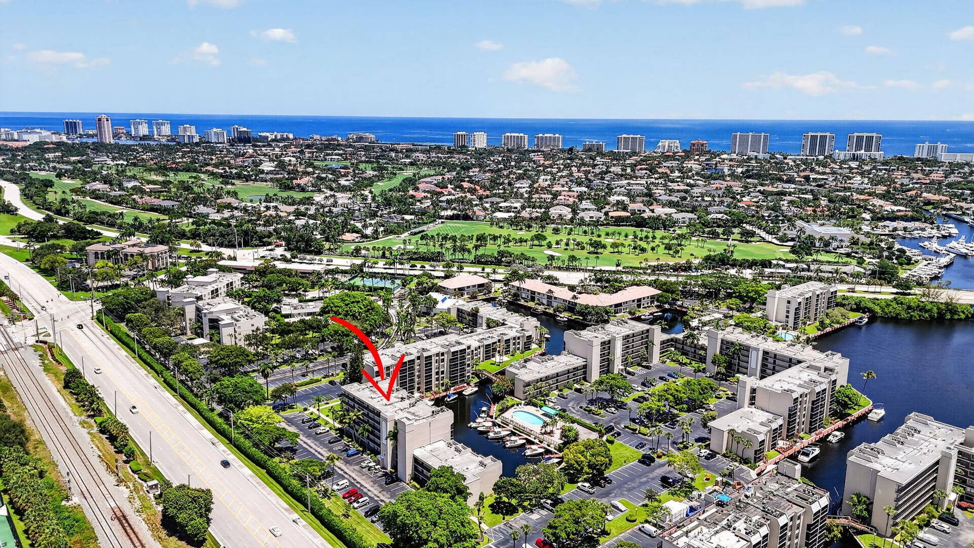 4 Royal Palm Way, #403, Boca Raton, FL 33432 Aerial