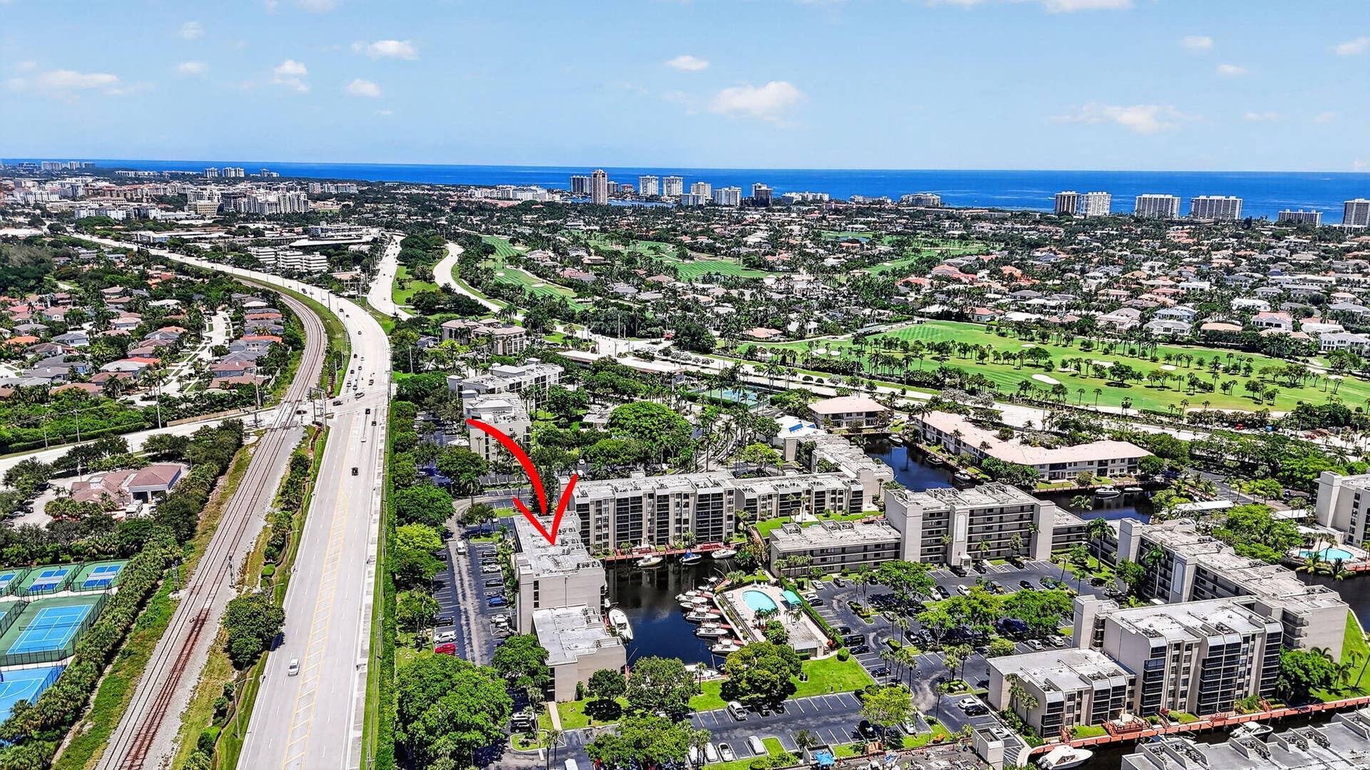 4 Royal Palm Way, #403, Boca Raton, FL 33432 Aerial