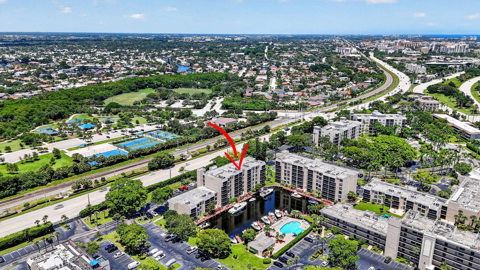 4 Royal Palm Way, #403, Boca Raton, FL 33432 Aerial
