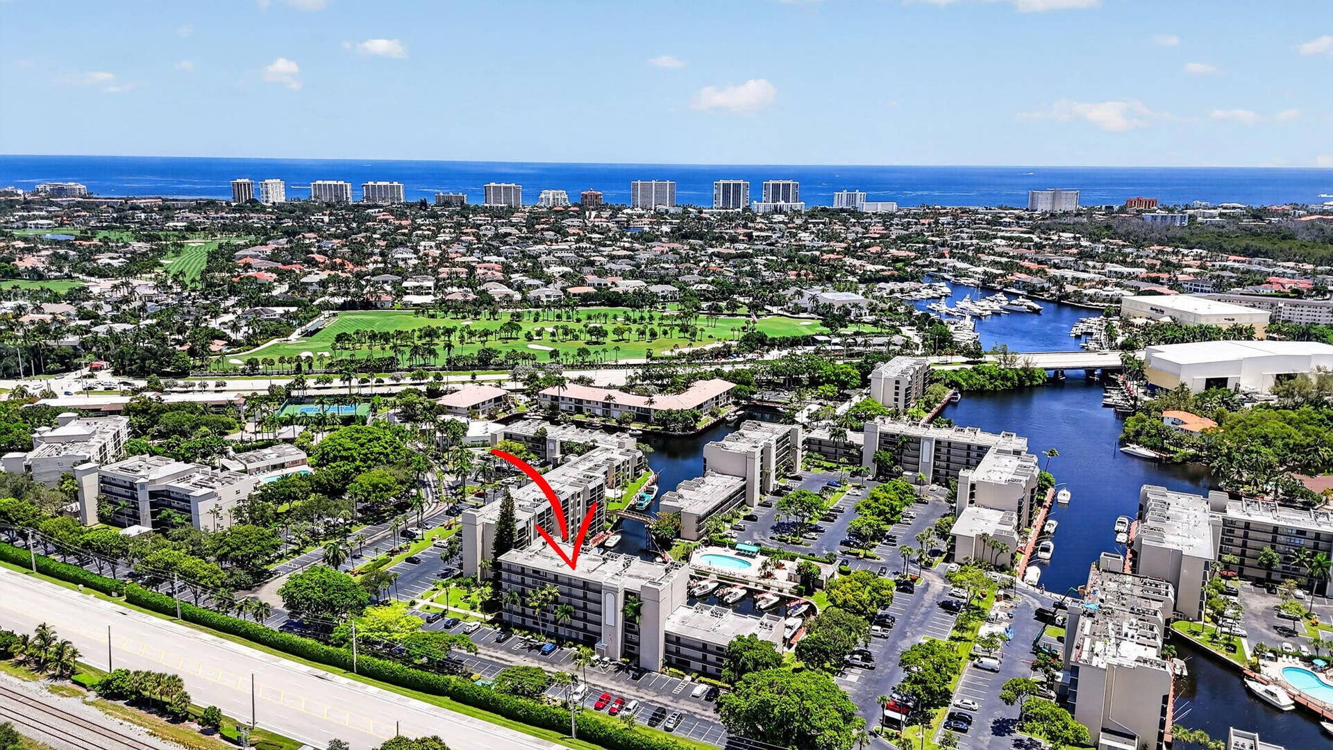 4 Royal Palm Way, #403, Boca Raton, FL 33432 Aerial