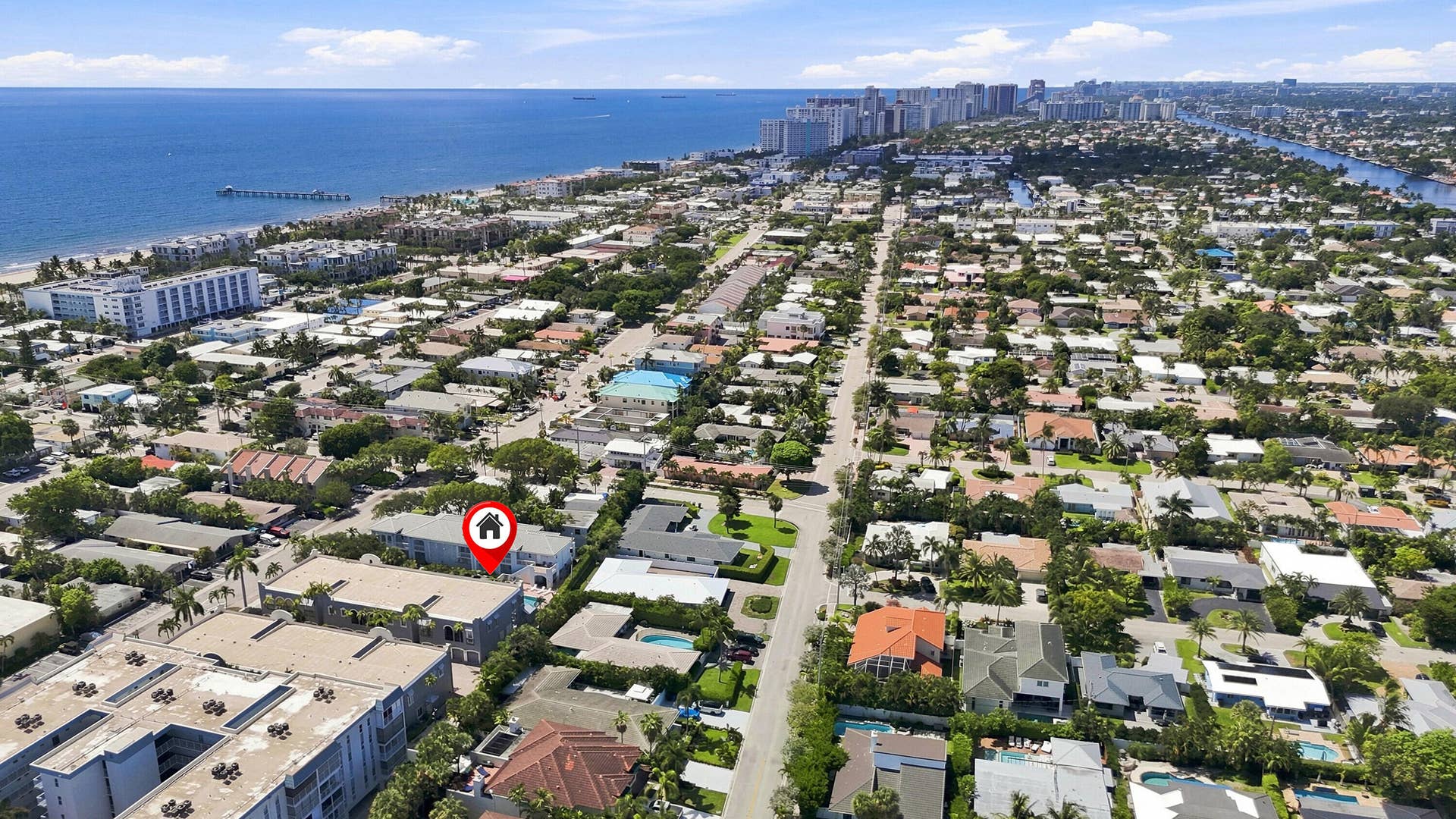 4619 Poinciana Street, #7A, Lauderdale By The Sea, FL 33308 Aerial