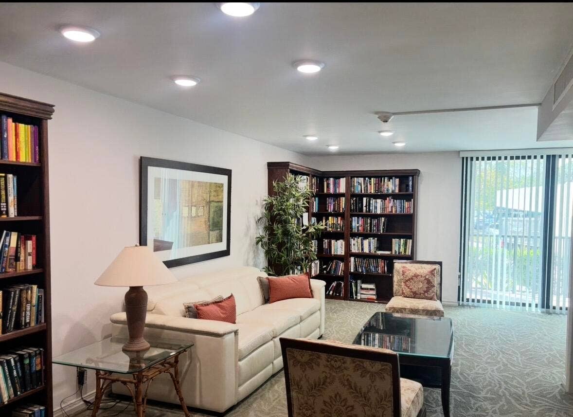 Community library and reading area