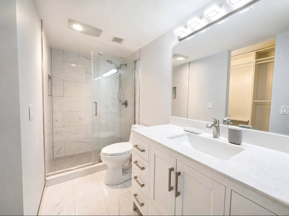 beautifully renovated en-suite bathroom