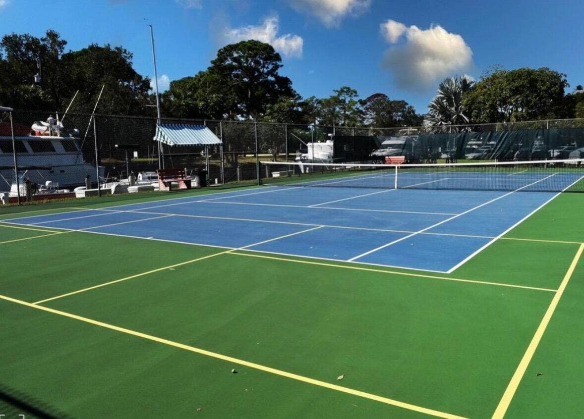 Two tennis and pickleball courts