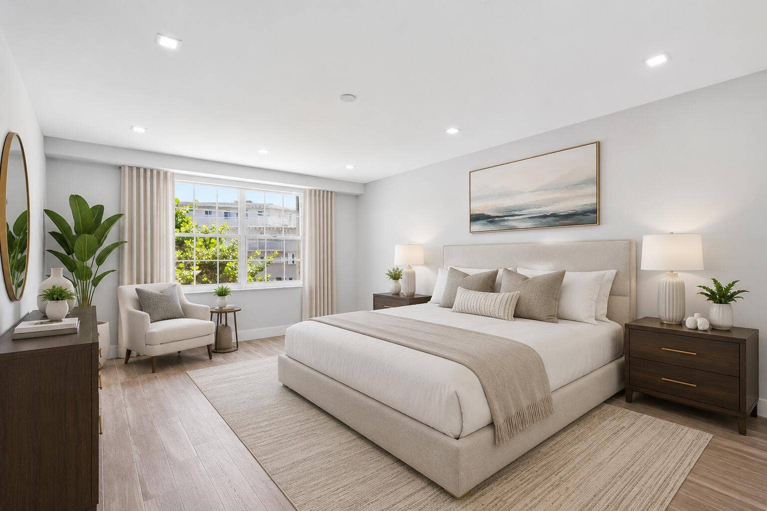 3475 S Ocean Boulevard, #2020, Palm Beach, FL 33480 Virtually Staged Primary Bedroom