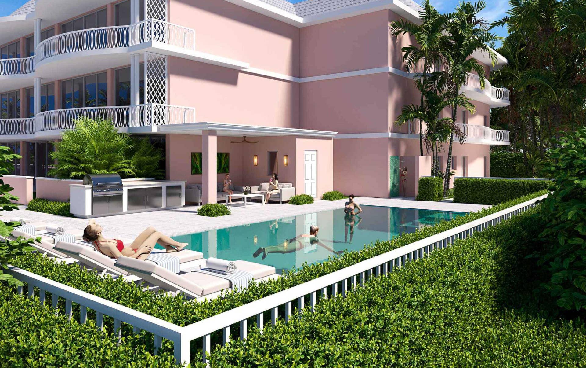 429 Australian Avenue, #3, Palm Beach, FL 33480 Rendering of Pool Improvement