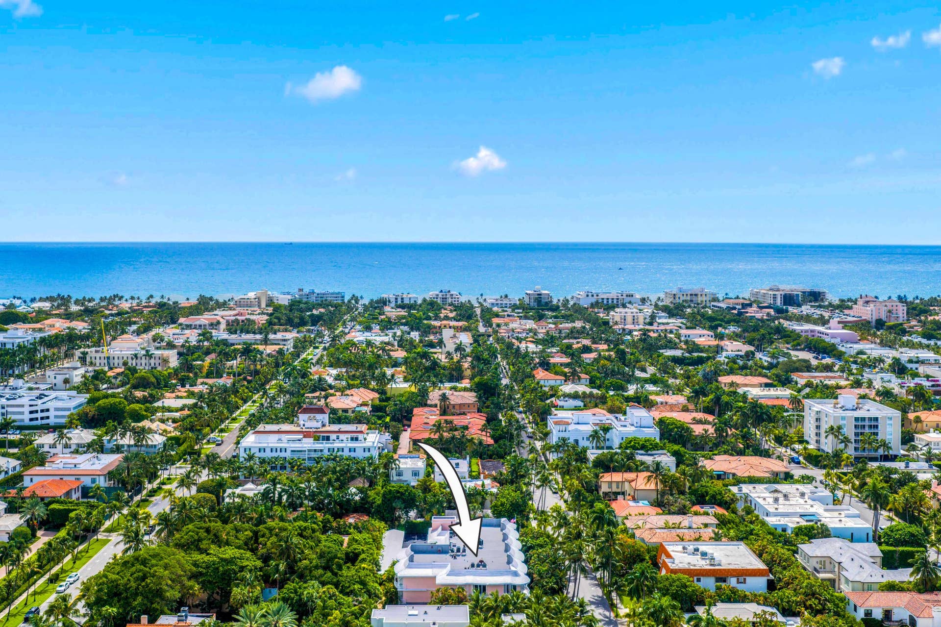 429 Australian Avenue, #3, Palm Beach, FL 33480 Aerial East Facing