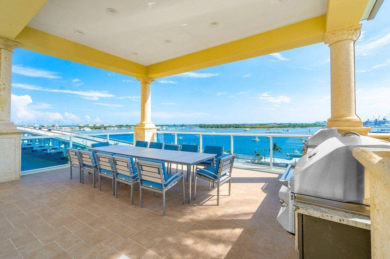 2640 Lake Shore Drive, #2609, Riviera Beach, Riviera Beach, FL 33404 BBQ area rooftop