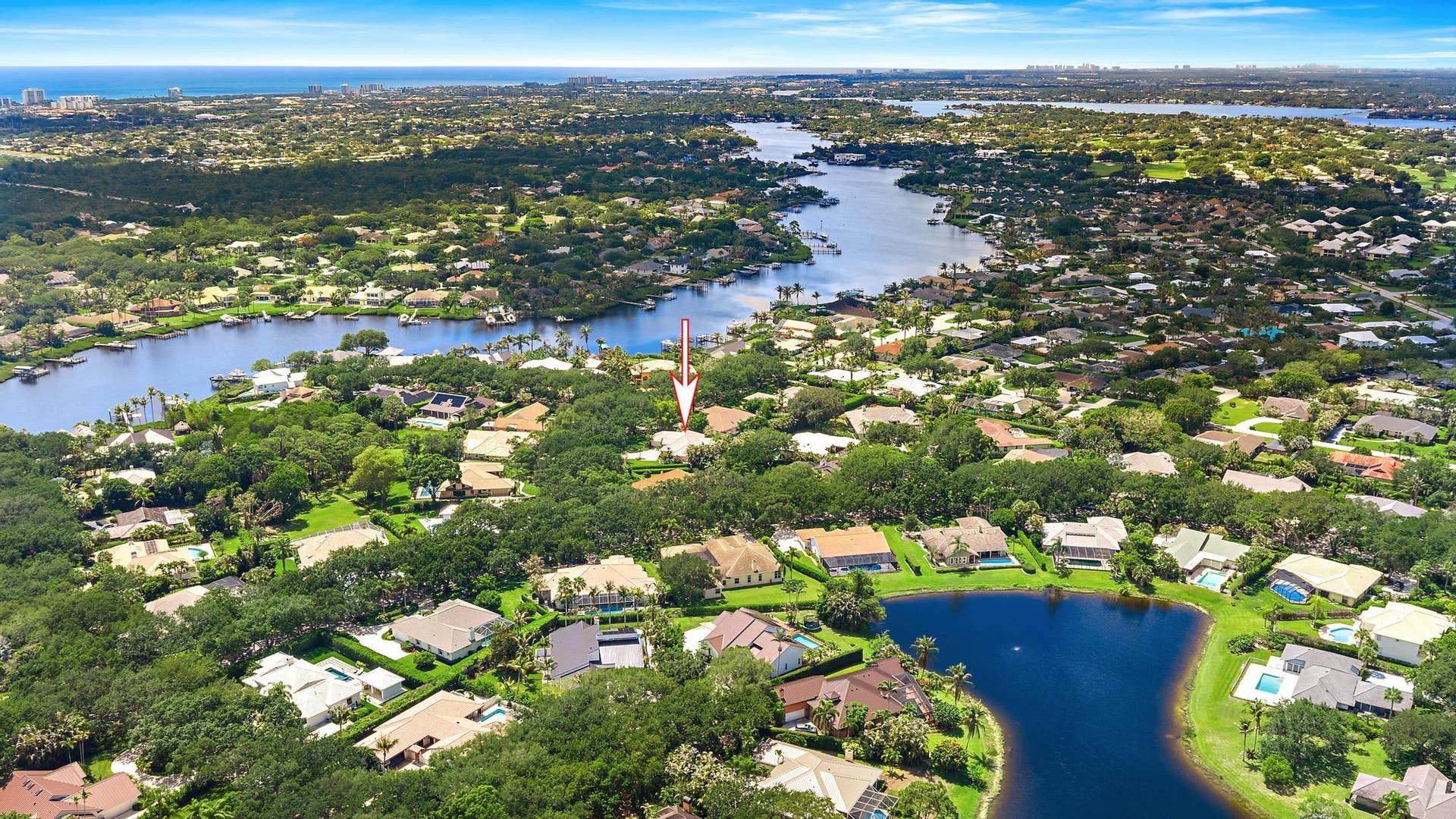 18504 SE Heritage Oaks Lane, Jupiter, FL 33469 Aerial View