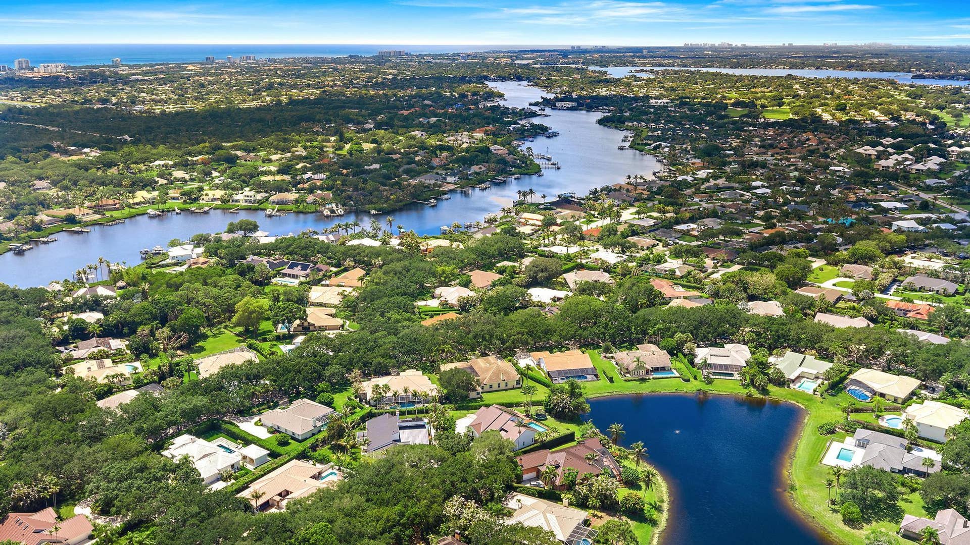 18504 SE Heritage Oaks Lane, Jupiter, FL 33469 Aerial View