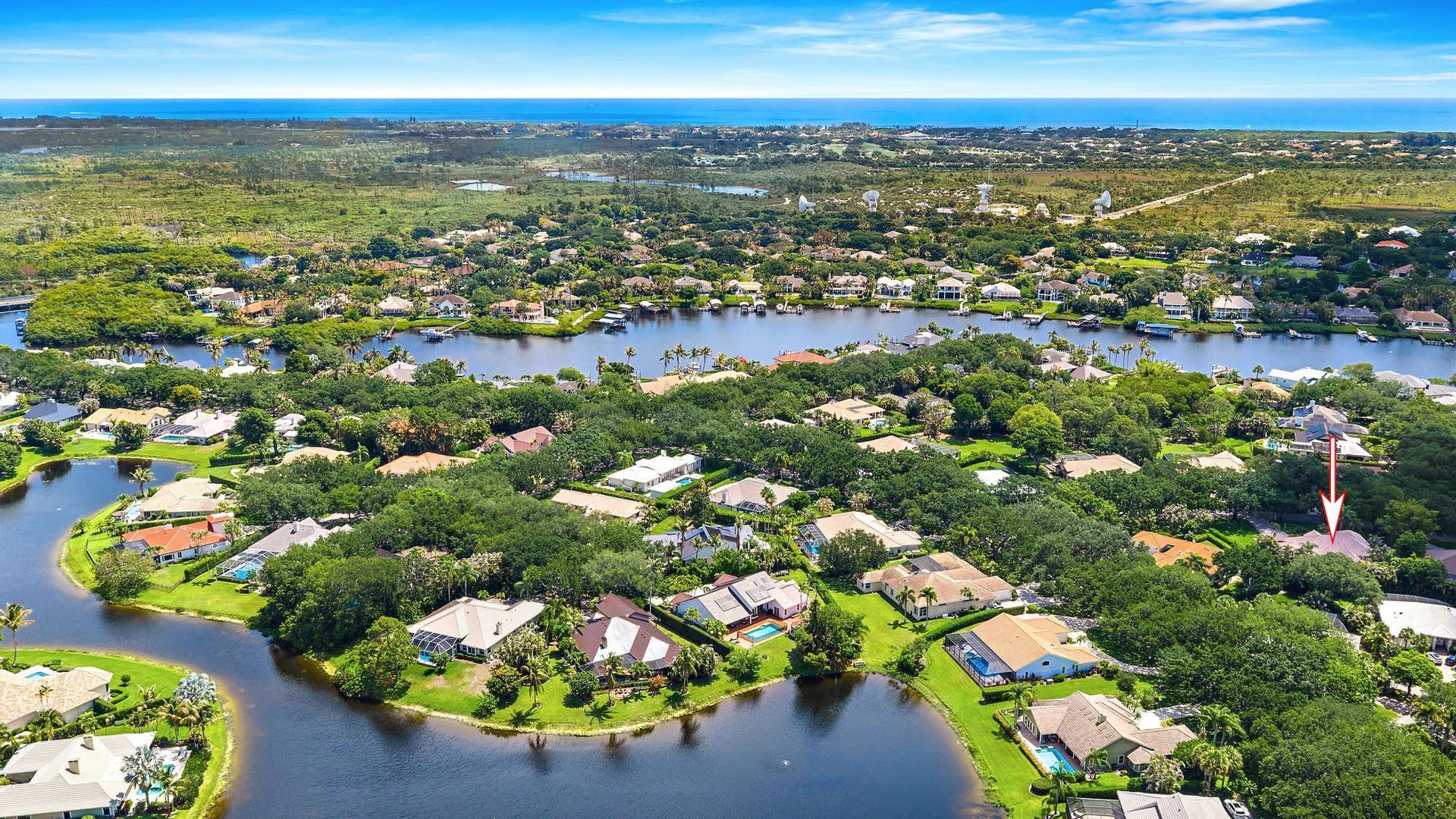 18504 SE Heritage Oaks Lane, Jupiter, FL 33469 Aerial View