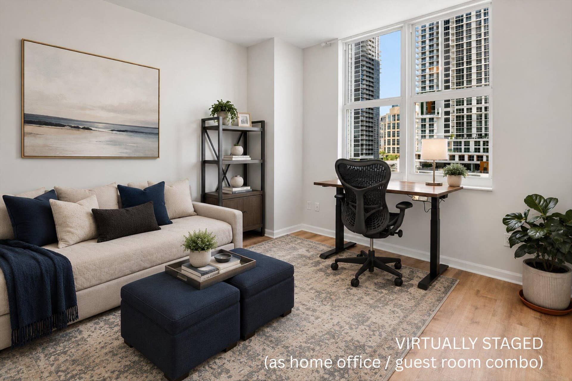Guest Room/Home Office (Virtually Staged Option 1)