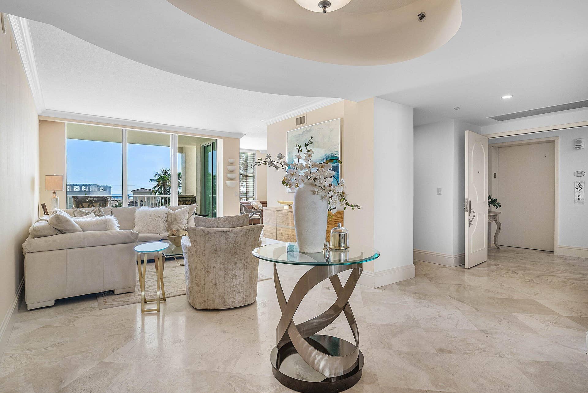 3700 S OCEAN Boulevard, #404, Highland Beach, FL 33487 Living Room