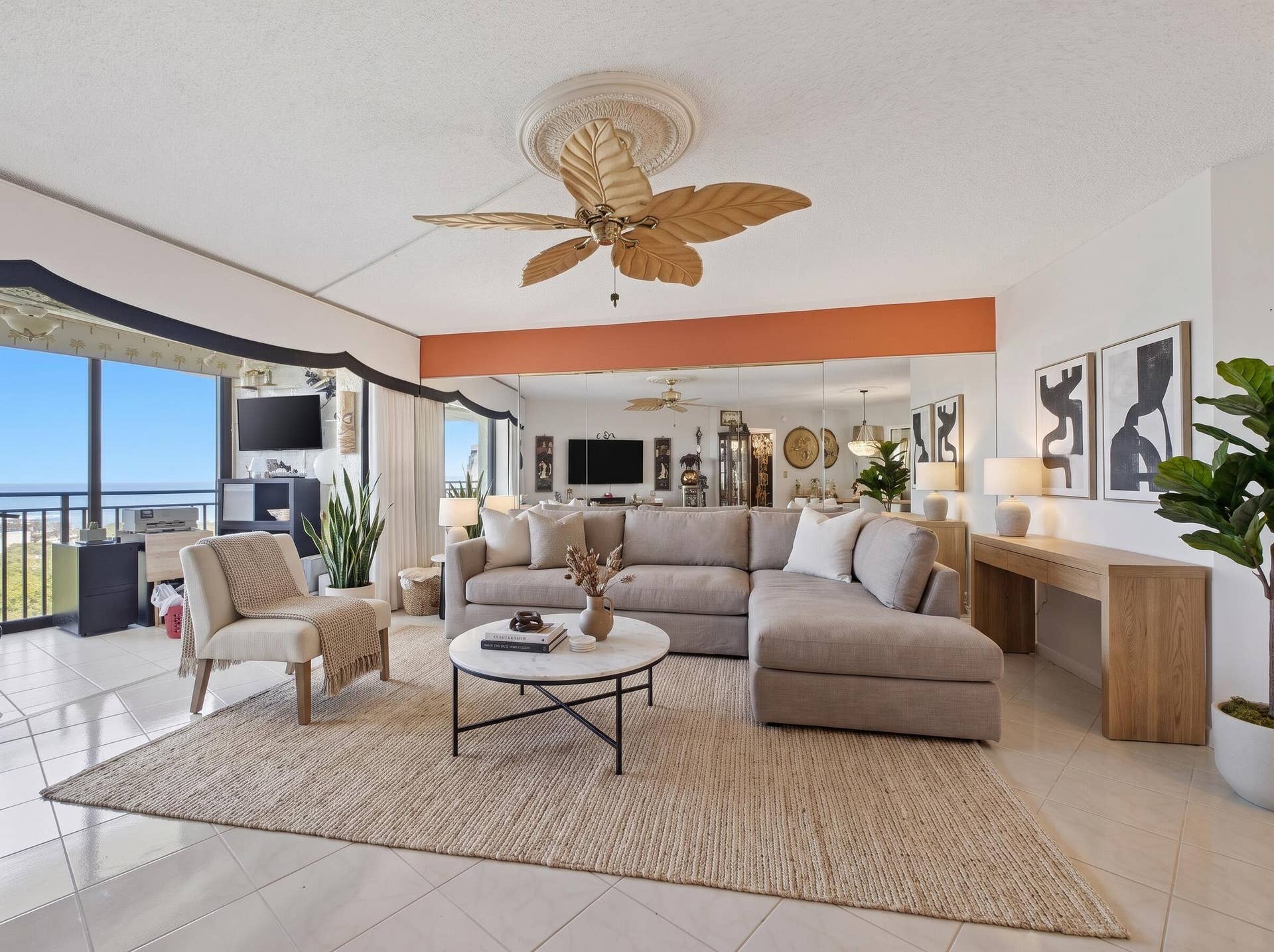 virtually staged to show potential