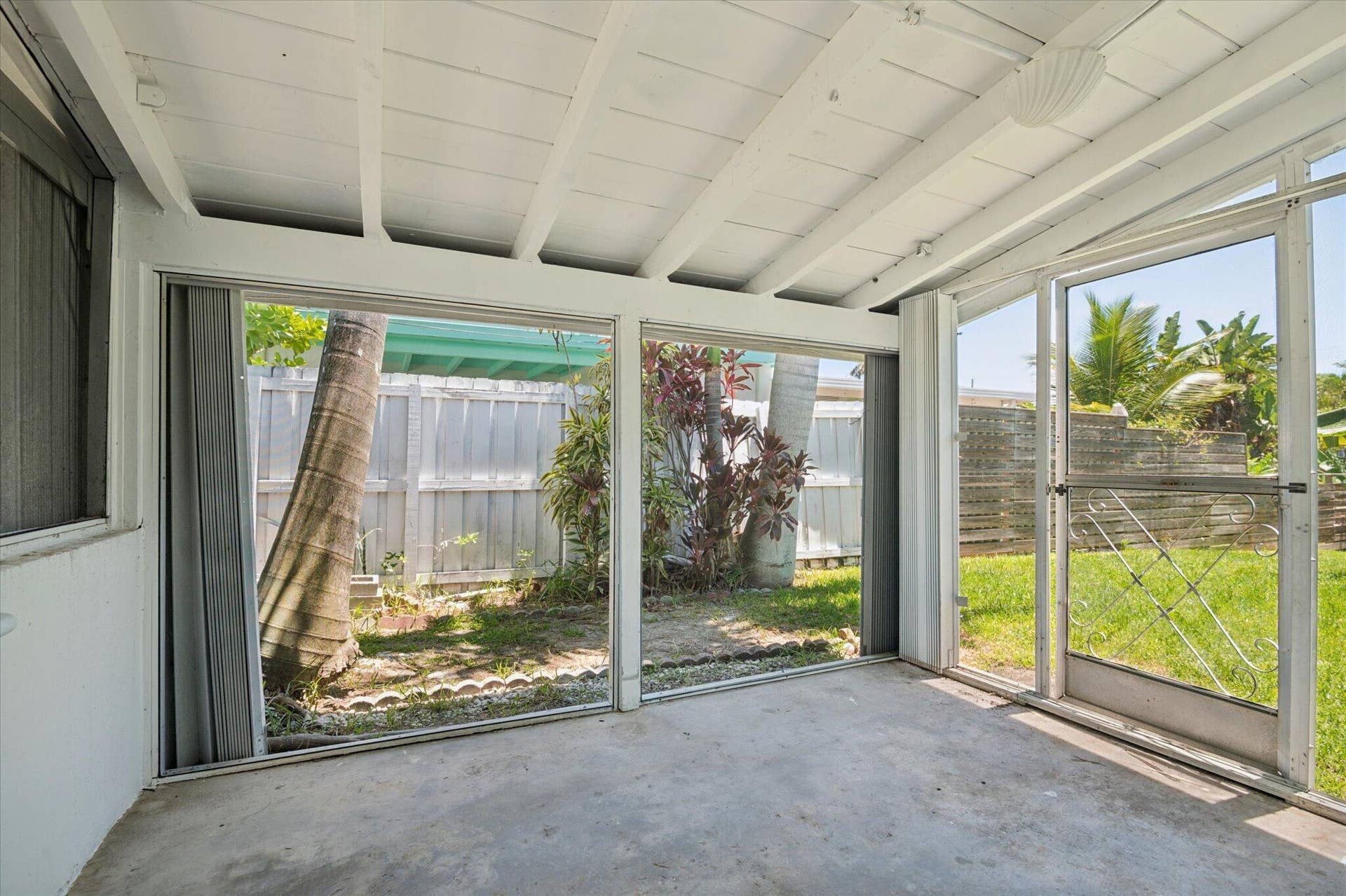 1158 Grant Street, Hollywood, FL 33019 Screened Patio on east side of home