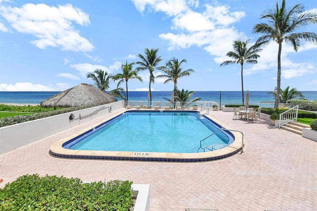2917 S Ocean Boulevard, #401, Highland Beach, FL 33487 Pool View